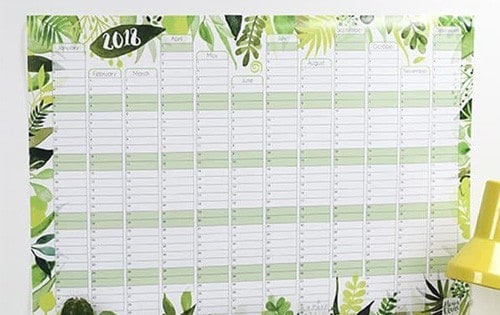 Botanical Wall Planner - Alexia Claire