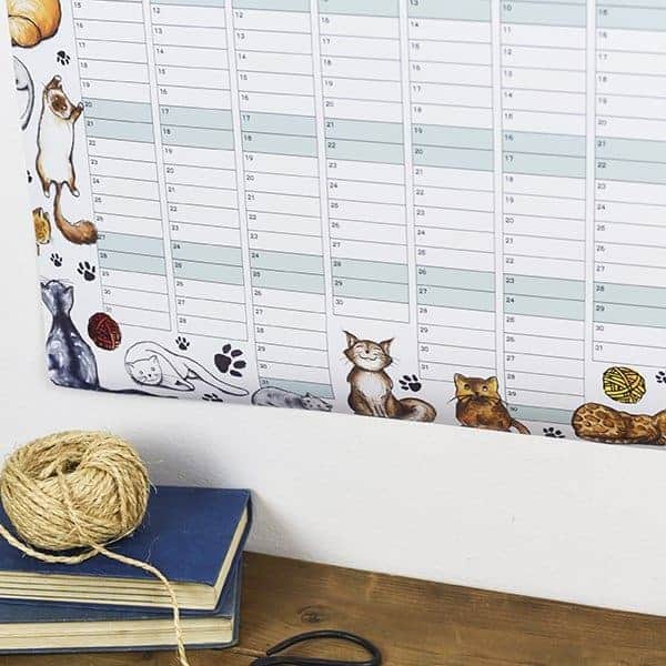 Cats Themed Wall Planner