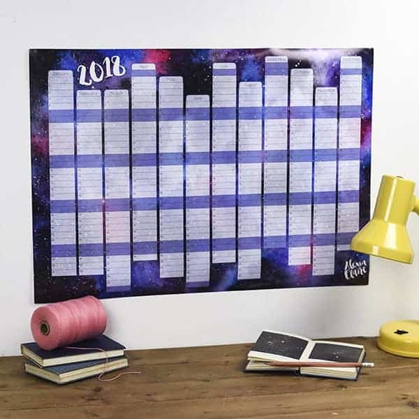 Galaxy Wall Planner